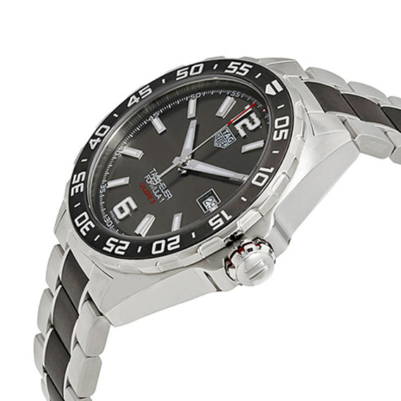  Shop Authentic Tag Heuer Formula 1 Calibre 5 Anthracite Dial Two Tone Steel Strap Watch for Men - WAZ2011.BA0843 - Luxxuri