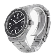  Shop Authentic Tag Heuer Aquaracer Caliber 5 Automatic Black Dial Silver Steel Strap Watch for Men - WAK2110.BA0830 - Luxxuri