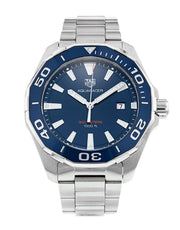  Shop Authentic Tag Heuer Aquaracer Blue Dial Silver Steel Strap Watch for Men - WAY101C.BA0746 - Luxxuri