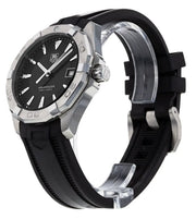  Shop Authentic Tag Heuer Aquaracer Quartz Black Dial Black Rubber Strap Watch for Men - WAY1110.FT8021 - Luxxuri