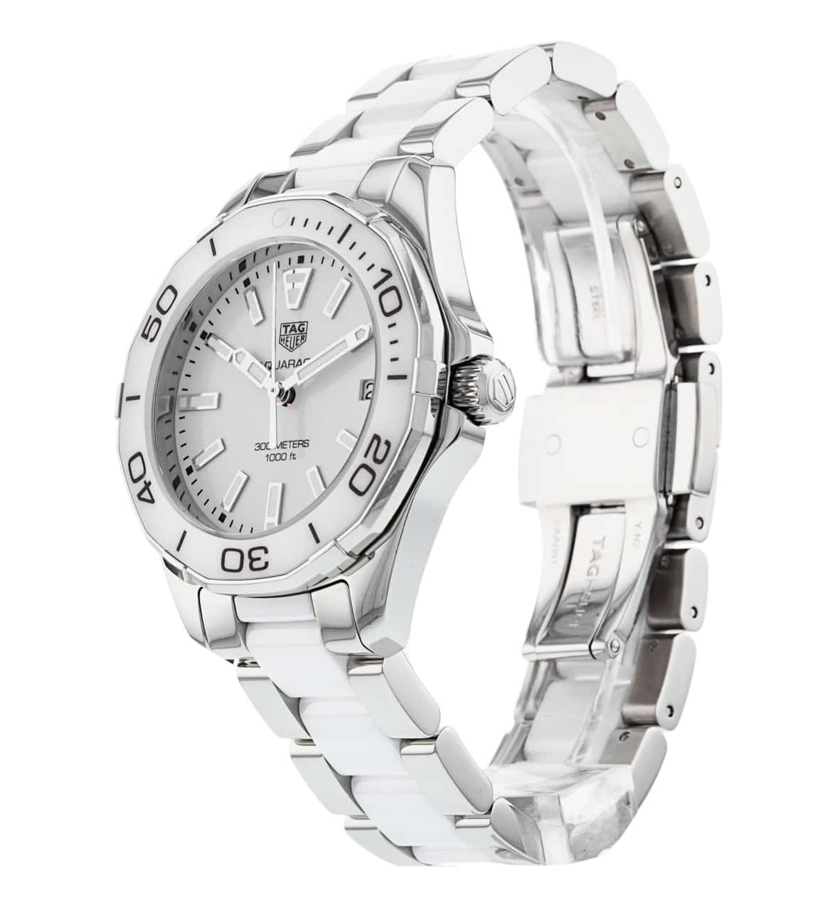  Shop Authentic Tag Heuer Aquaracer White Dial Watch for Women - WAY131B.BA0914 - Luxxuri