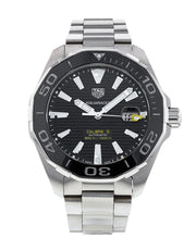  Shop Authentic Tag Heuer Aquaracer Caliber 5 Black Dial Silver Steel Strap Watch for Men - WAY201A .BA0927 - Luxxuri