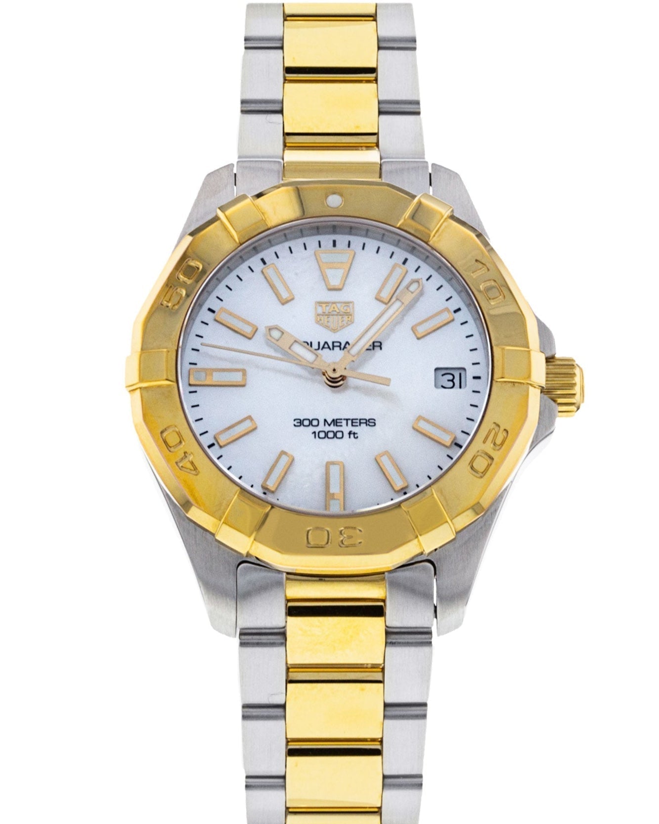  Shop Authentic Tag Heuer Aquaracer Mother of Pearl Dial Watch for Women - WBD1320.BB0320 - Luxxuri