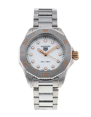 Shop Authentic Tag Heuer Aquaracer Professional 200 Quartz Diamonds White Dial Silver Steel Strap Watch for Women - WBP1450.BA0622 - Luxxuri