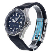  Shop Authentic Tag Heuer Aquaracer Professional 300 Automatic Blue Dial Blue Rubber Strap Watch for Men - WBP201B.FT6198 - Luxxuri