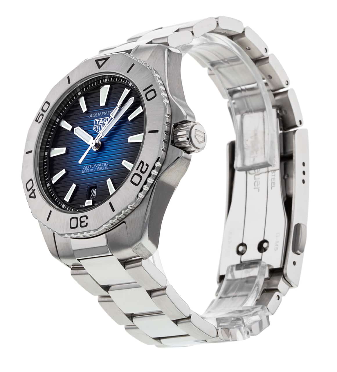  Shop Authentic Tag Heuer Aquaracer Professional 200 Automatic Blue Dial Silver Steel Strap Watch for Men - WBP2111.BA0627 - Luxxuri