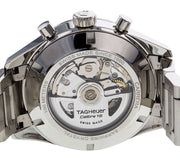  Shop Authentic Tag Heuer Carrera Automatic Chronograph Blue Dial Silver Steel Strap Watch for Men - CBK2115.BA0715 - Luxxuri
