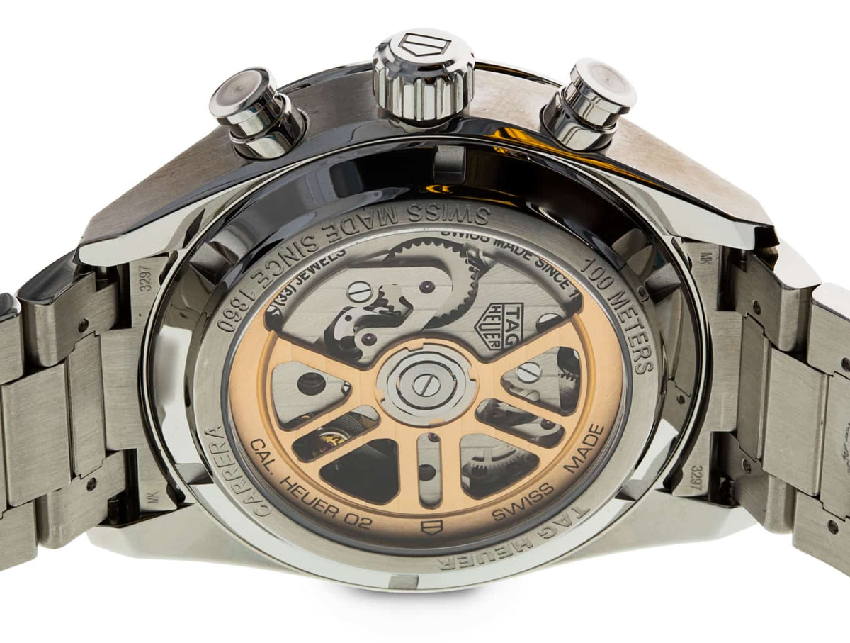  Shop Authentic Tag Heuer Carrera Chronograph Blue Dial Silver Steel Strap Watch for Men - CBN2011.BA0642 - Luxxuri
