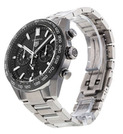  Shop Authentic Tag Heuer Carrera Automatic Chronograph Black Dial Silver Steel Strap Watch for Men - CBN2A1B.BA0643 - Luxxuri