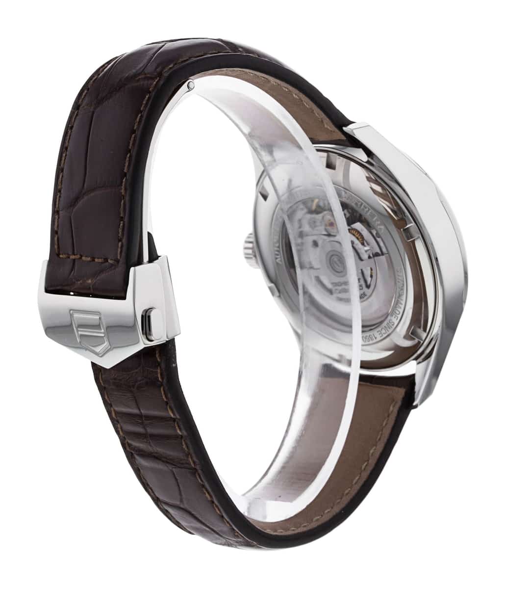  Shop Authentic Tag Heuer Carrera Calibre 5 Automatic White Dial Brown Leather Strap Watch for Men - WAR201B.FC6291 - Luxxuri