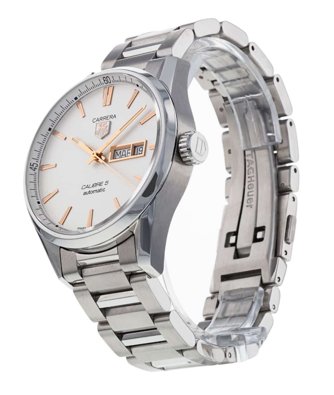  Shop Authentic Tag Heuer Carrera White Dial Watch for Men - WAR201D.BA0723 - Luxxuri