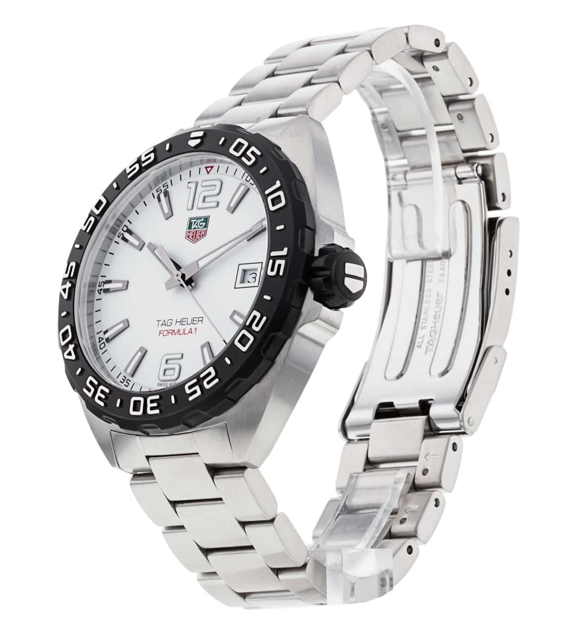  Shop Authentic Tag Heuer Formula 1 White Dial Watch for Men - WAZ1111.BA0875 - Luxxuri