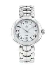  Shop Authentic Tag Heuer Link Roman Numeral Silver Dial Silver Steel Strap Watch for Women - WAT1416.BA0954 - Luxxuri