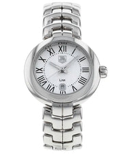  Shop Authentic Tag Heuer Link Roman Numeral Silver Dial Silver Steel Strap Watch for Women - WAT1416.BA0954 - Luxxuri
