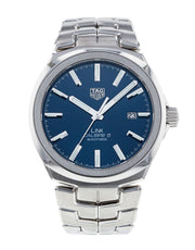  Shop Authentic Tag Heuer Link Automatic Blue Dial Silver Steel Strap Watch for Men - WBC2112.BA0603 - Luxxuri