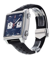  Shop Authentic Tag Heuer Monaco Automatic Chronograph Blue Dial Black Leather Strap Watch for Men - CAW211P.FC6356 - Luxxuri