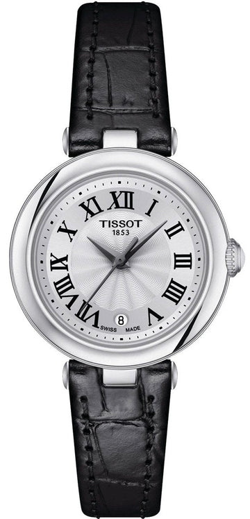 Shop Authentic Tissot Bellissima Small Lady Silver Dial Black Leather Strap Watch For Women - T126.010.16.013.00 - Luxxuri