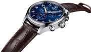  Shop Authentic Tissot Chrono XL Classic Blue Dial Brown Leather Strap Watch For Men - T116.617.16.047.00 - Luxxuri