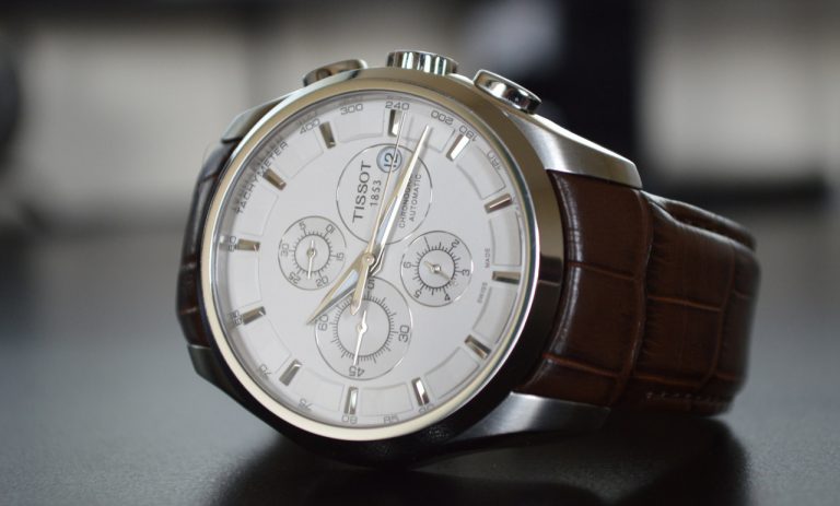  Shop Authentic Tissot Couturier Chronograph White Dial Brown Leather Strap Watch For Men - T035.617.16.031.00 - Luxxuri