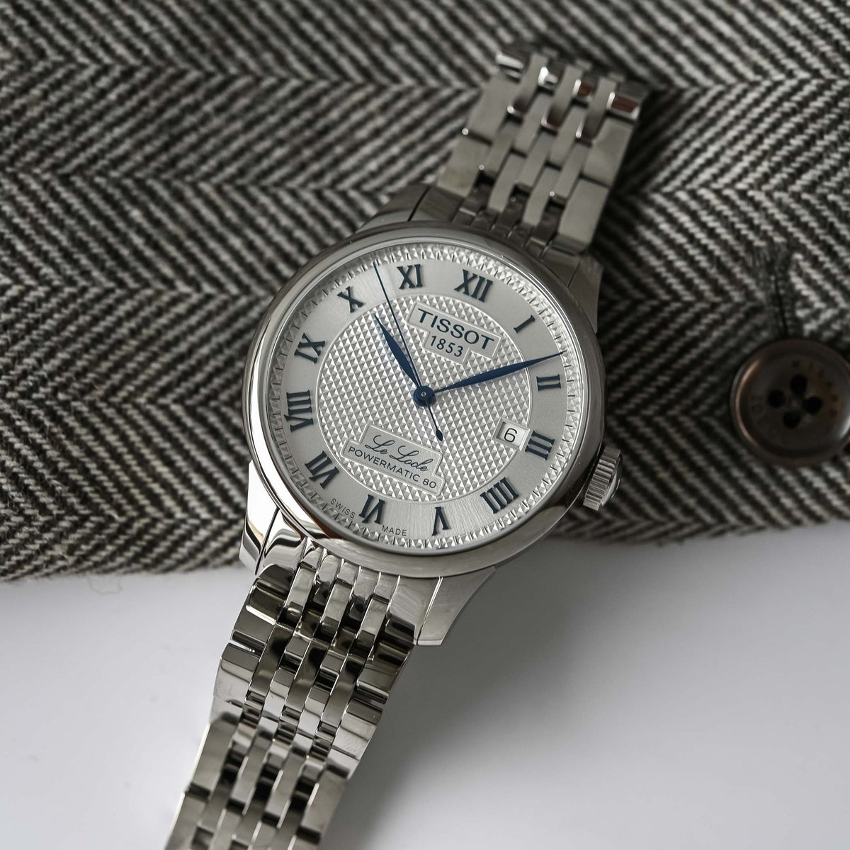  Shop Authentic Tissot Le Locle Powermatic 80 Silver Dial Silver Steel Strap Watch for Men - T006.407.11.033.03 - Luxxuri