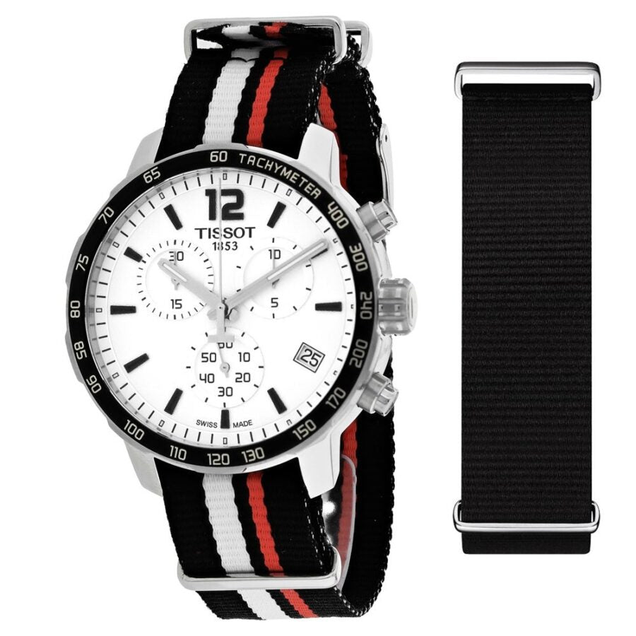  Shop Authentic Tissot T Sport Quickster Chronograph NATO Watch For Men - T095.417.17.037.01 - Luxxuri