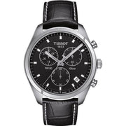  Shop Authentic Tissot PR 100 Chronograph Black Dial Black Leather Strap Watch For Men - T101.417.16.051.00 - Luxxuri