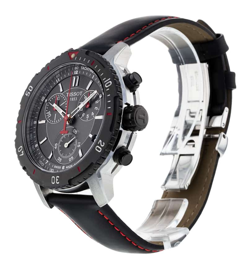  Shop Authentic Tissot T Sport PRS 200 Chronograph Grey Dial Black Leather Strap Watch For Men - T067.417.26.051.00 - Luxxuri