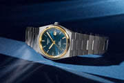  Shop Authentic Tissot PRX Powermatic 80 Automatic 18K Gold Blue Dial Silver Steel Strap Watch for Men - T931.407.41.041.00 - Luxxuri