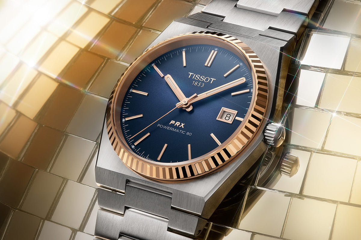  Shop Authentic Tissot PRX Powermatic 80 Automatic 18K Gold Blue Dial Silver Steel Strap Watch for Men - T931.407.41.041.00 - Luxxuri