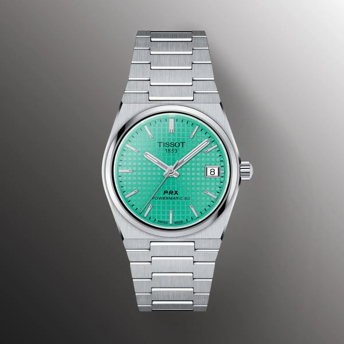  Shop Authentic Tissot PRX Powermatic 80 Light Green Dial Silver Steel Strap Watch for Men - T137.207.11.091.01 - Luxxuri