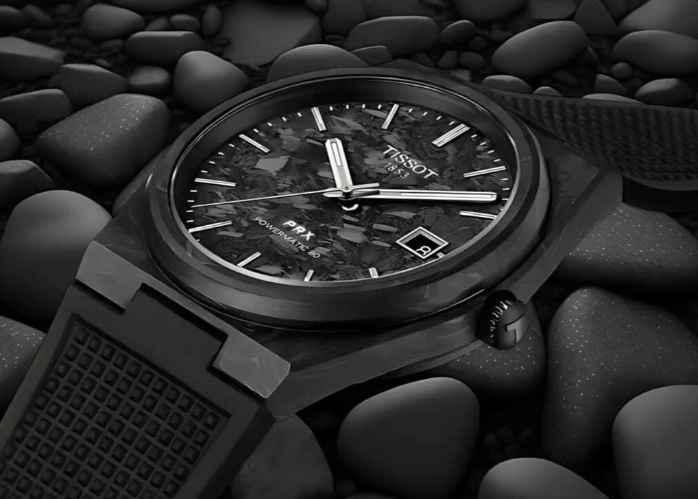  Shop Authentic Tissot PRX Powermatic 80 Carbon Black Dial Black Rubber Strap Watch for Men - T137.907.97.201.00 - Luxxuri