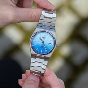  Shop Authentic Tissot PRX Powermatic 80 Gradient Blue Dial Silver Steel Strap Watch for Men - T137.407.11.351.01 - Luxxuri