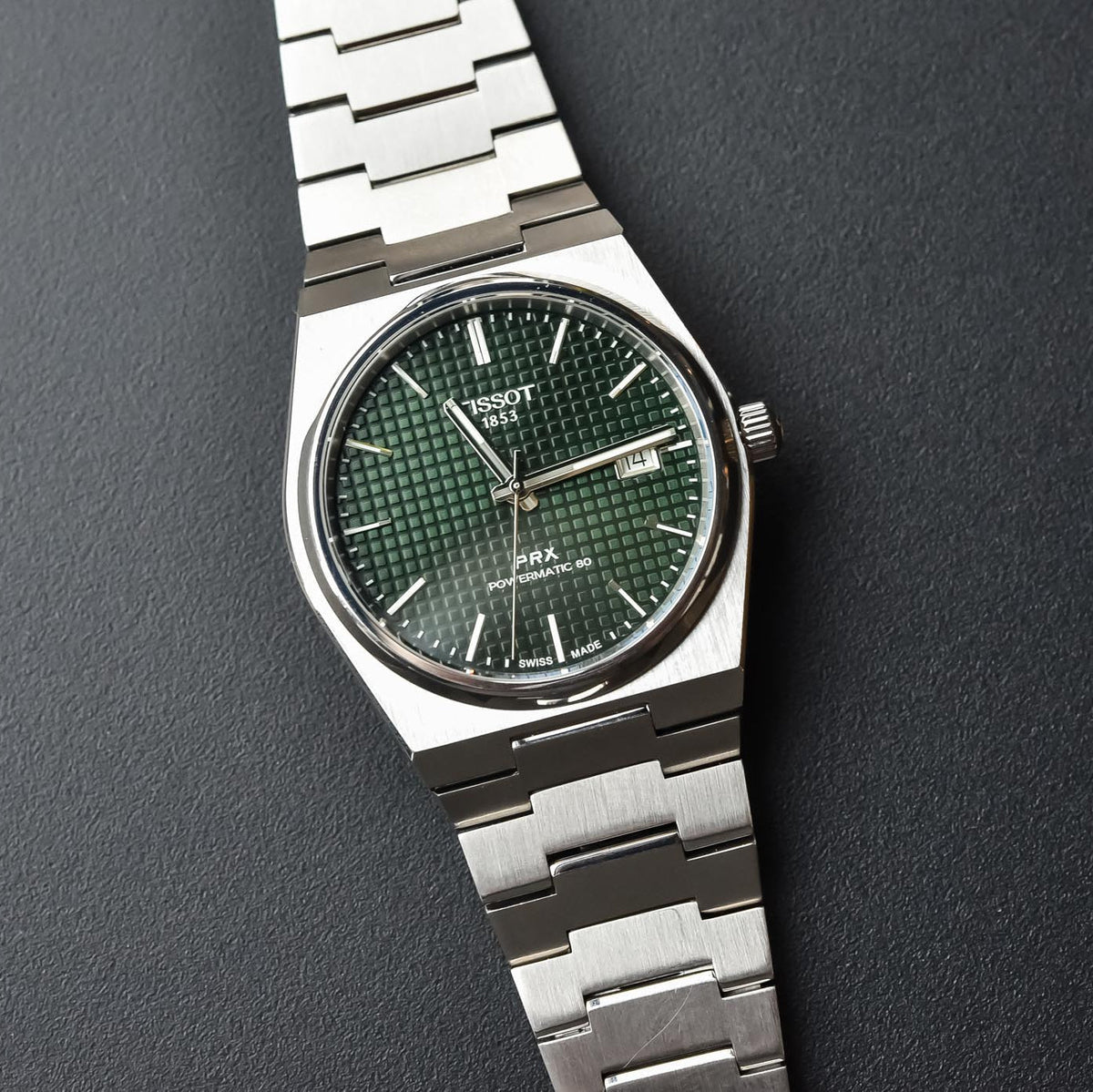  Shop Authentic Tissot PRX Powermatic 80 Green Dial Silver Steel Strap Watch For Men - T137.407.11.091.00 - Luxxuri