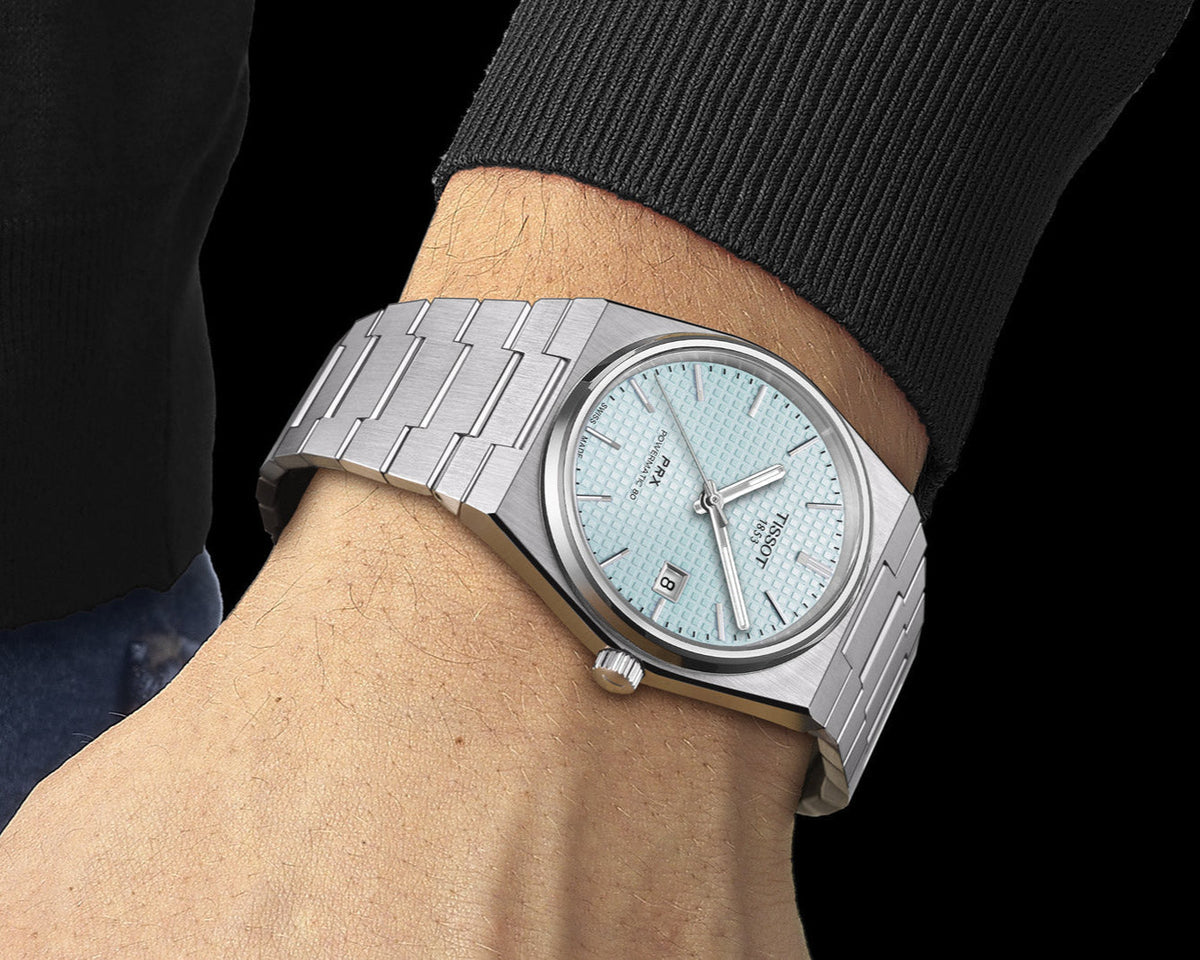  Shop Authentic Tissot PRX Powermatic 80 Ice Blue Tiffany Dial Silver Steel Strap Watch for Men - T137.407.11.351.00 - Luxxuri