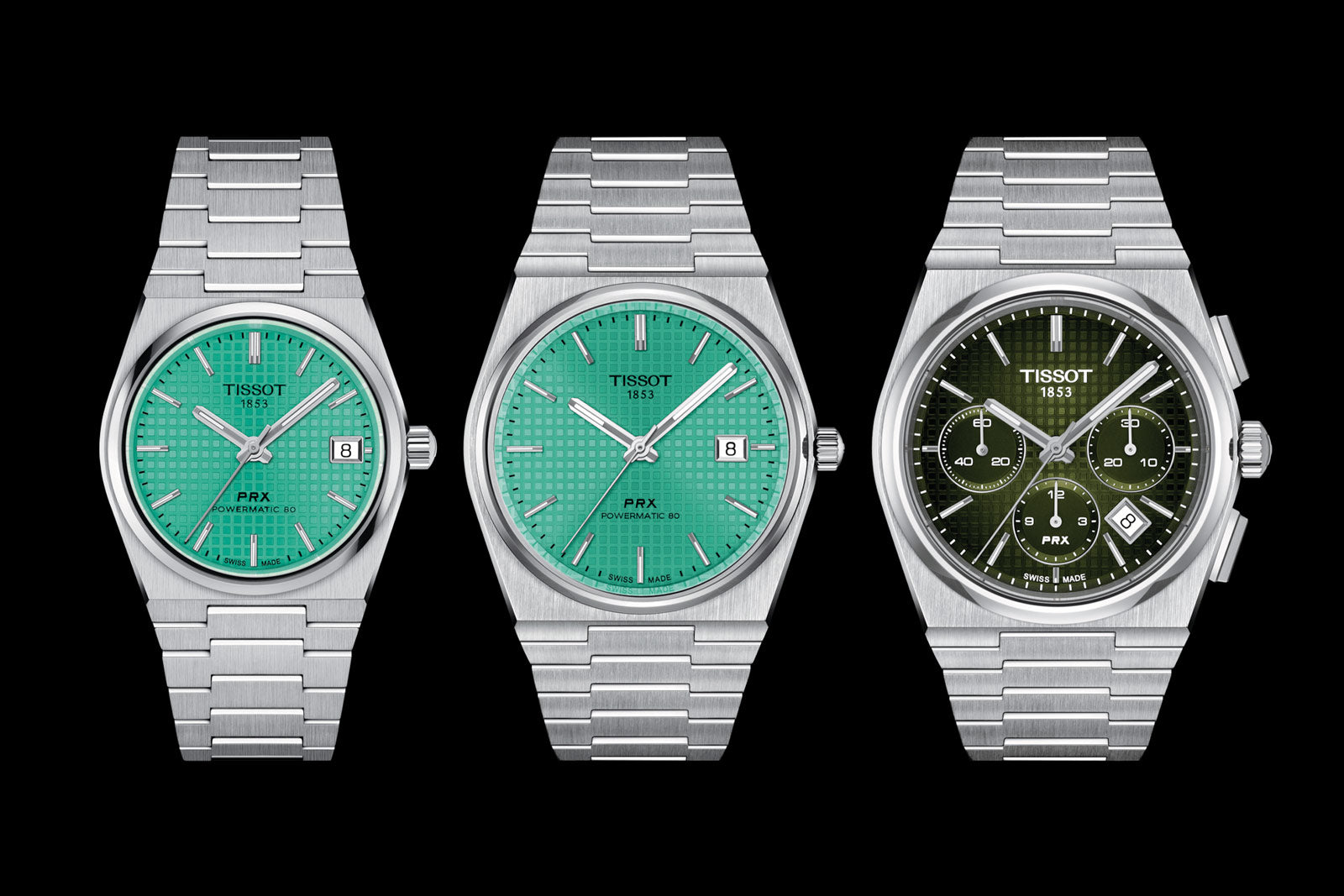  Shop Authentic Tissot PRX Powermatic 80 Light Green Dial Silver Steel Strap Watch for Men - T137.207.11.091.01 - Luxxuri