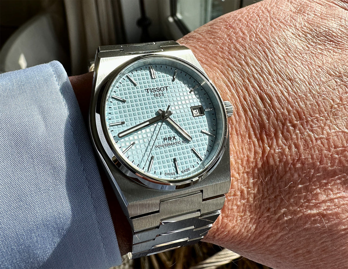  Shop Authentic Tissot PRX Powermatic 80 Ice Blue Tiffany Dial Silver Steel Strap Watch for Men - T137.407.11.351.00 - Luxxuri