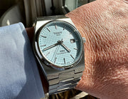  Shop Authentic Tissot PRX Powermatic 80 Ice Blue Tiffany Dial Silver Steel Strap Watch for Men - T137.407.11.351.00 - Luxxuri