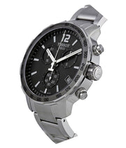  Shop Authentic Tissot Quickster Chronograph Black Dial Silver Steel Strap Watch For Men - T095.417.11.067.00 - Luxxuri