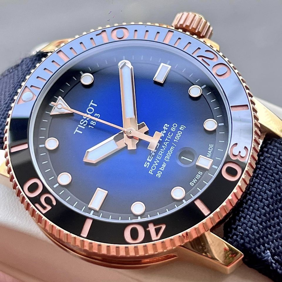  Shop Authentic Tissot Seastar 1000 Powermatic 80 Blue Dial Blue Nylon Strap Watch for Men - T120.407.37.041.00 - Luxxuri