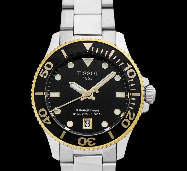  Shop Authentic Tissot Seastar 1000 Black Dial Silver Steel Strap Watch For Men - T120.210.21.051.00 - Luxxuri