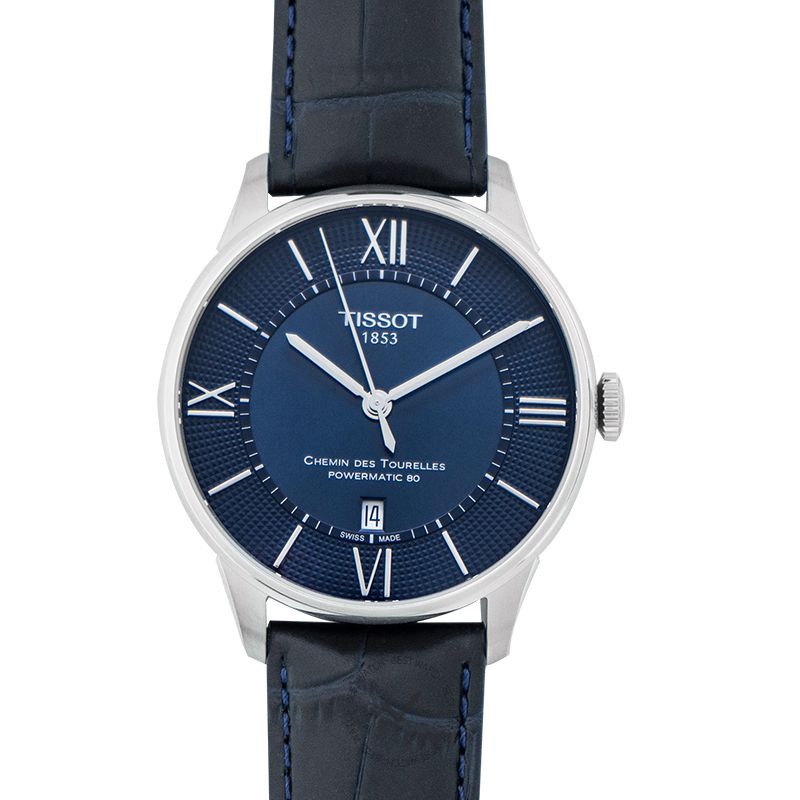  Shop Authentic Tissot Chemin Des Tourelles Powermatic 80 Blue Dial Blue Leather Strap Watch for Men - T099.407.16.048.00 - Luxxuri