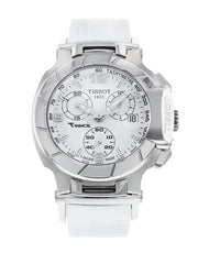  Shop Authentic Tissot T Race Lady Chronograph White Dial White Rubber Strap Watch for Women - T048.217.17.017.00 - Luxxuri