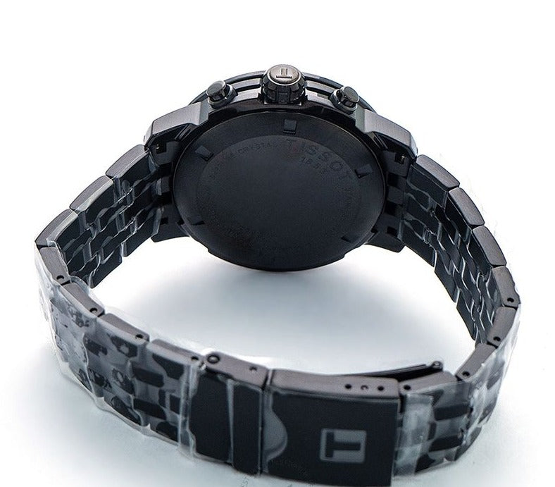  Shop Authentic Tissot PRC 200 Chronograph Black Dial Black Steel Strap Watch For Men - T114.417.33.057.00 - Luxxuri