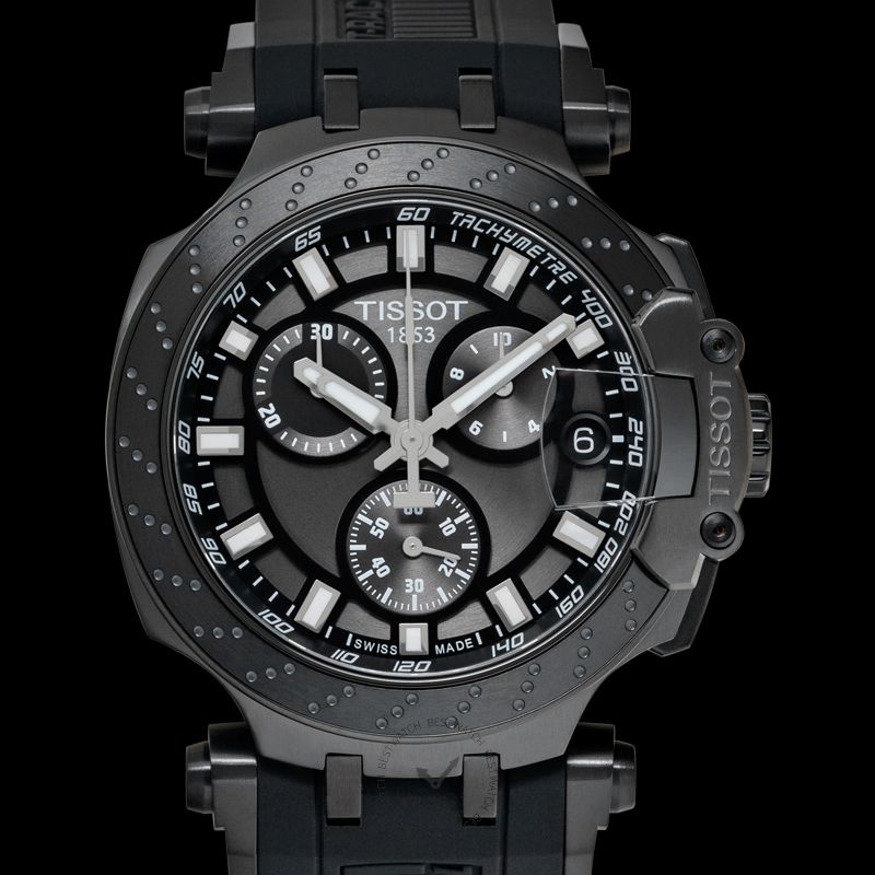  Shop Authentic Tissot T Race Chronograph Anthracite Black Dial Black Silicone Strap Watch For Men - T115.417.37.061.03 - Luxxuri
