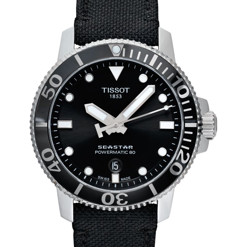  Shop Authentic Tissot Seastar 1000 Powermatic 80 Black Dial Black Nylon Strap Watch For Men - T120.407.17.051.00 - Luxxuri
