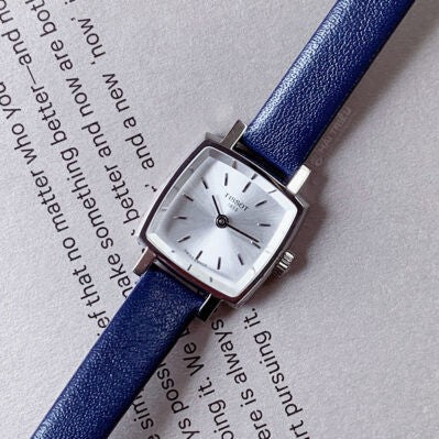  Shop Authentic Tissot Lovely Square Silver Dial Blue Leather Strap Watch For Women - T058.109.16.031.00 - Luxxuri
