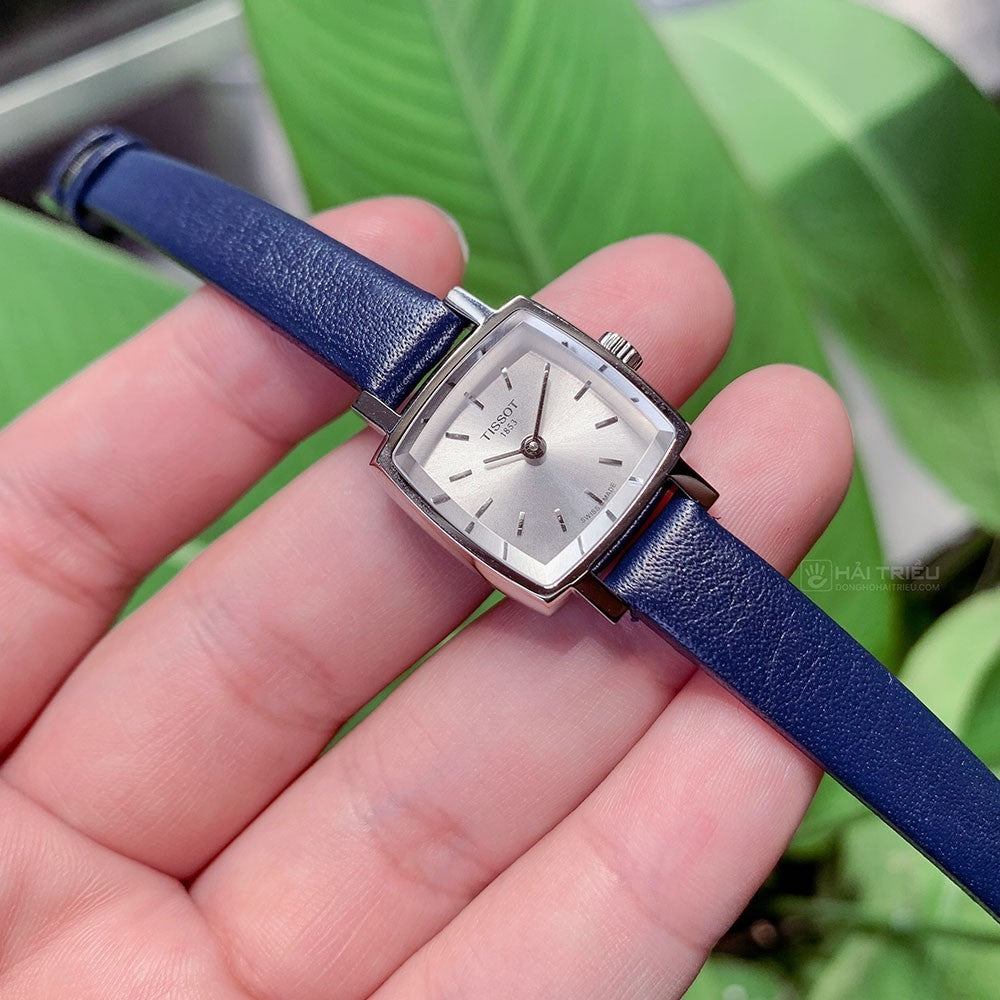  Shop Authentic Tissot Lovely Square Silver Dial Blue Leather Strap Watch For Women - T058.109.16.031.00 - Luxxuri
