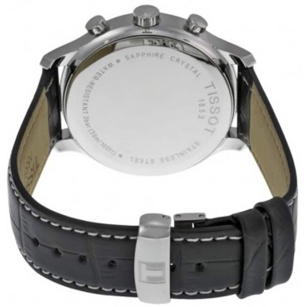  Shop Authentic Tissot T Classic Tradition Chronograph Black Dial Black Leather Strap Watch For Men - T063.617.16.057.00 - Luxxuri