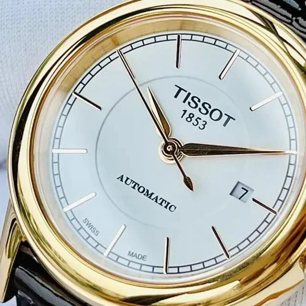  Shop Authentic Tissot Carson Automatic White Dial Brown Leather Strap Watch For Women - T085.207.36.011.00 - Luxxuri