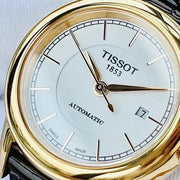  Shop Authentic Tissot Carson Automatic White Dial Brown Leather Strap Watch For Women - T085.207.36.011.00 - Luxxuri